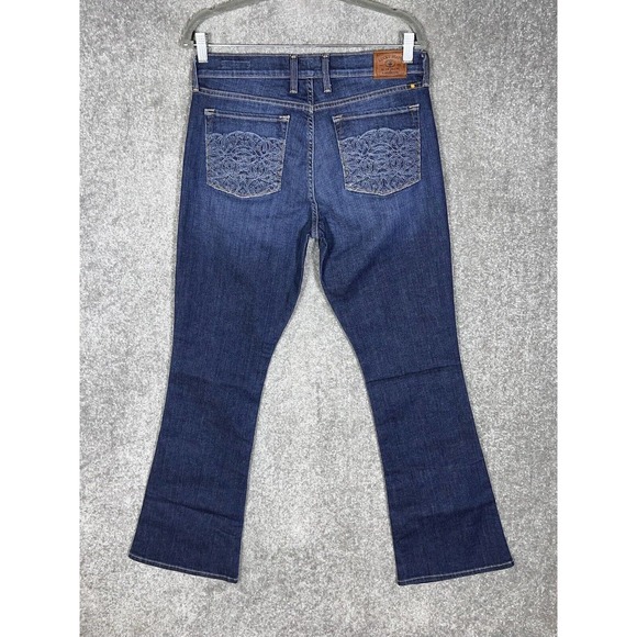 Lucky Brand Sofia‎ Boot Cut Jeans Womens Size 12 Stretch Blue 5 Pocket - Picture 2 of 11